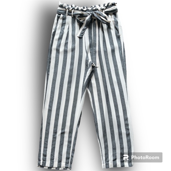Paper Bag Striped Pants - Picture 5 of 7